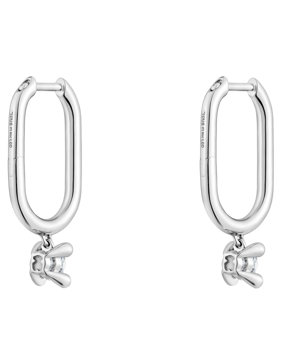 Aretes Shine Lgd con acabado brillante diamante 3