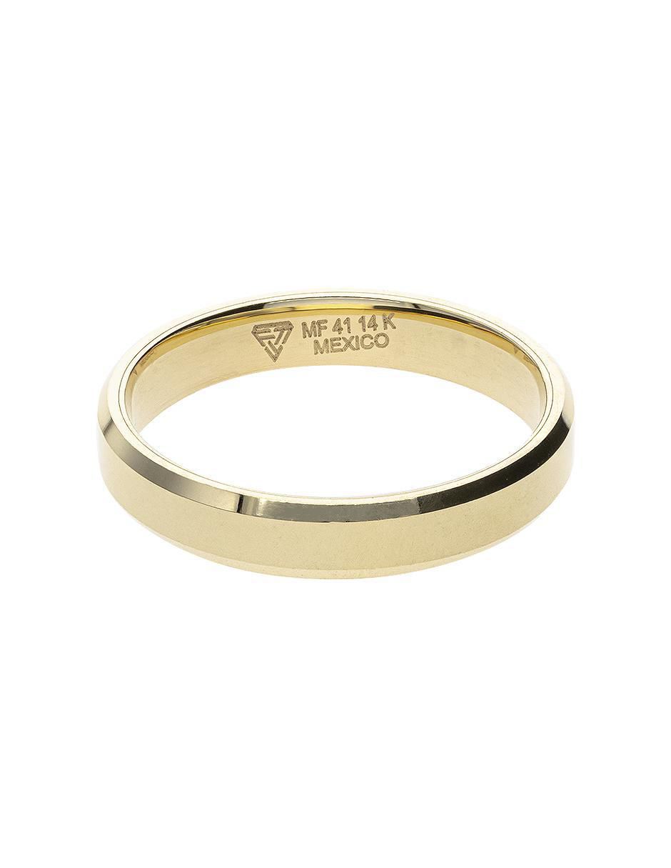 Argolla de oro amarillo 14 k Esperanza