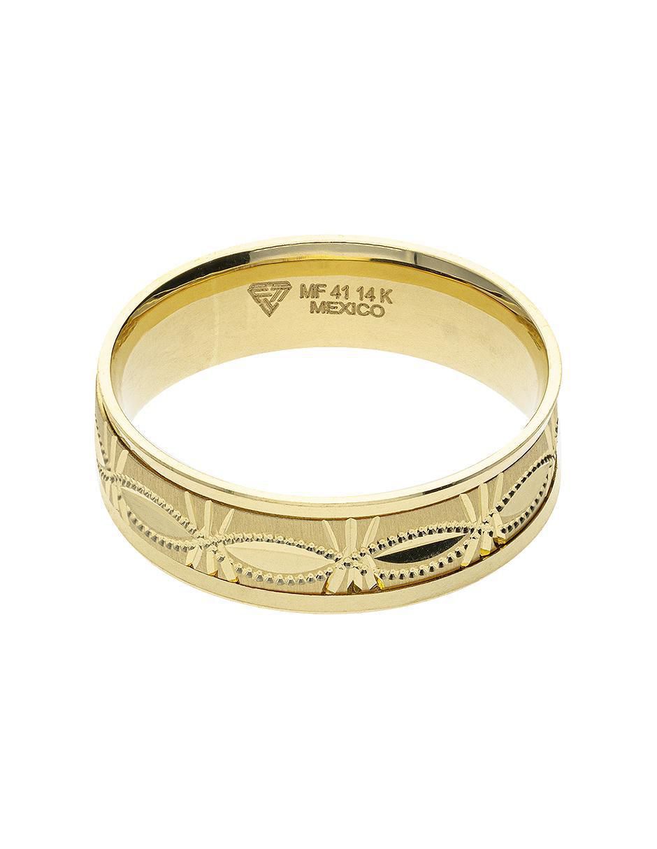 Argolla de oro amarillo 14 k
