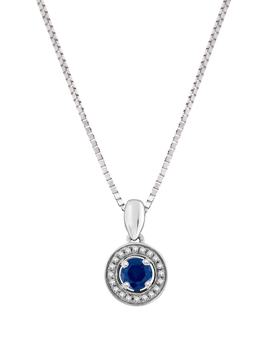 Colgante Y Dije redondo clara de oro blanco 14 K