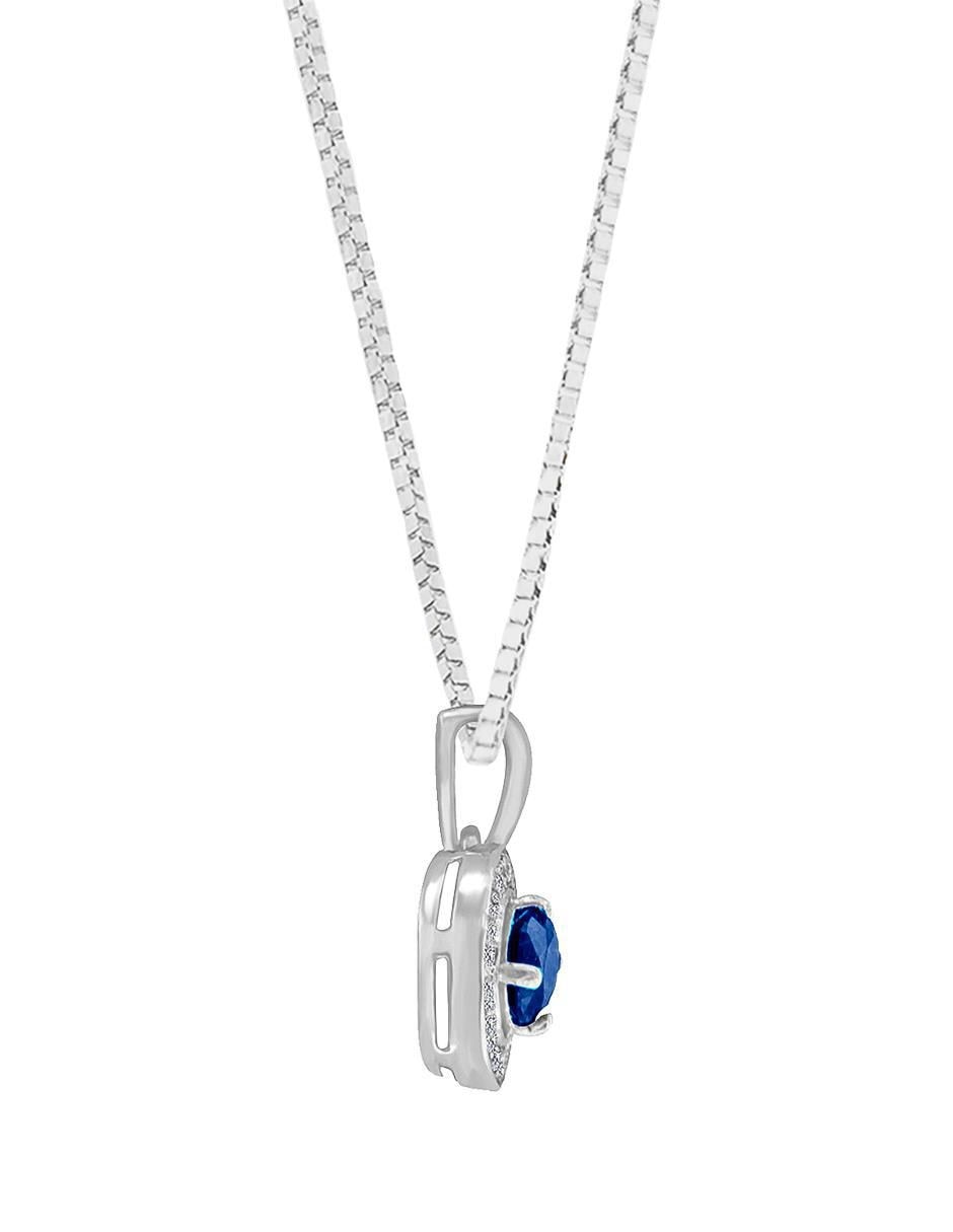 Colgante Y Dije redondo clara de oro blanco 14 K 2