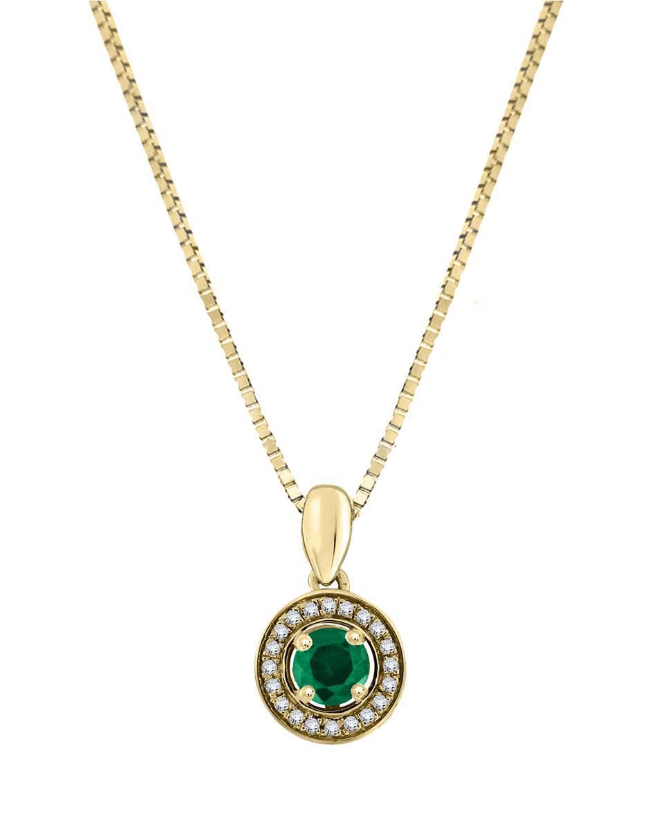 Colgante Y Dije redondo clara de oro amarillo 14 K Colgante Y Dije redondo clara de oro amarillo 14 K