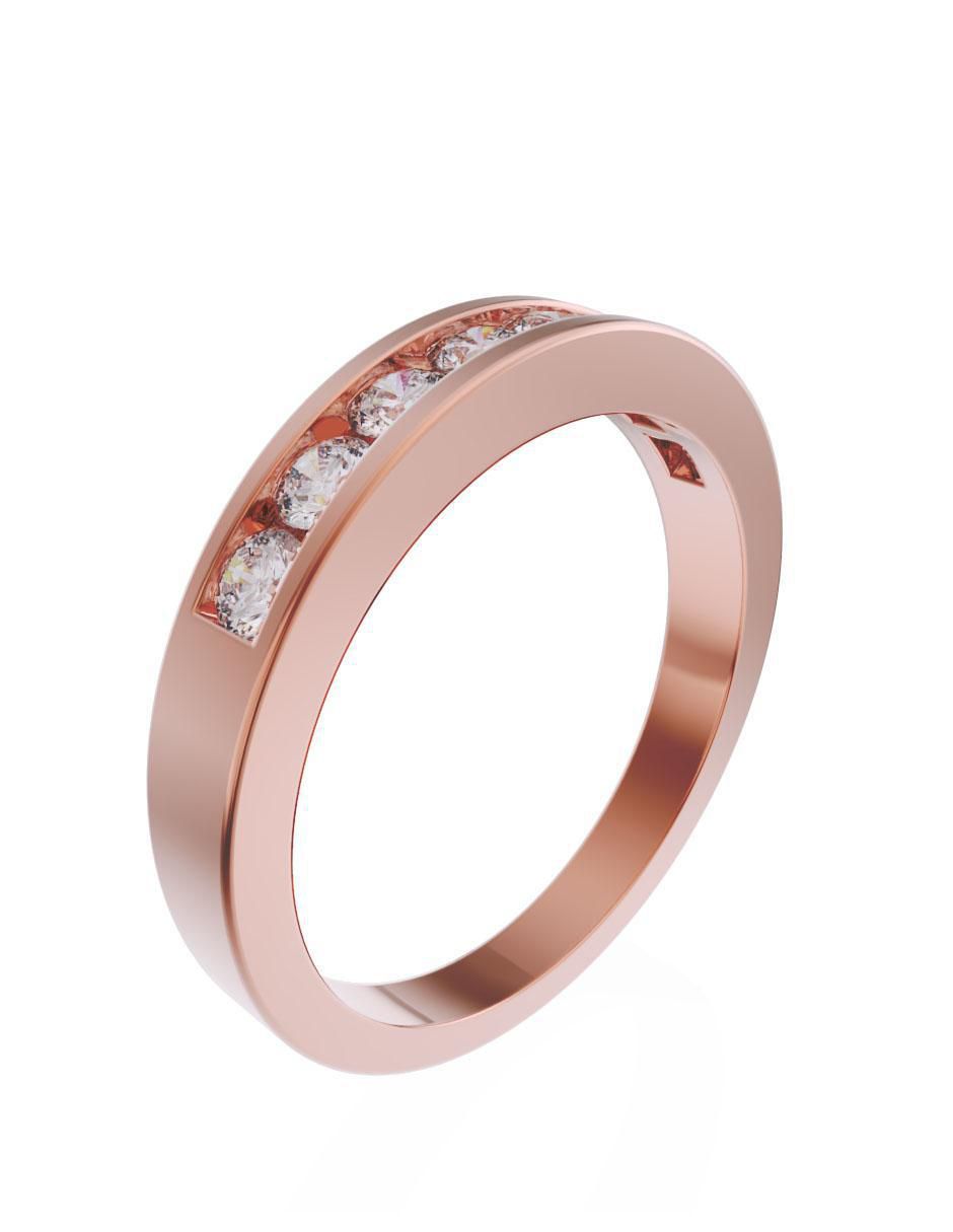 Anillo 14 k de oro diamante 2