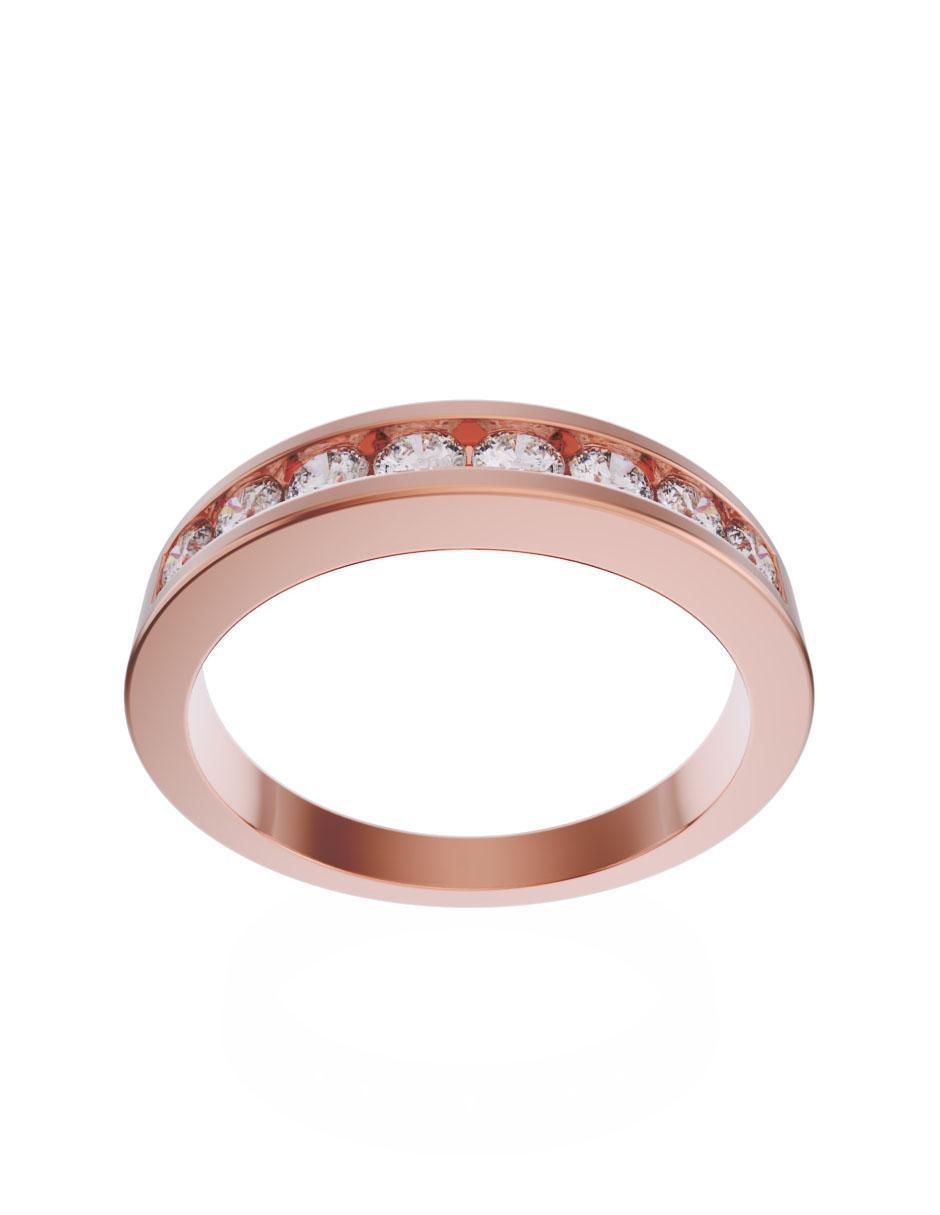 Anillo 14 k de oro diamante 3