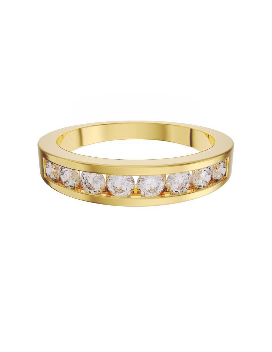 Anillo 14 k de oro diamante