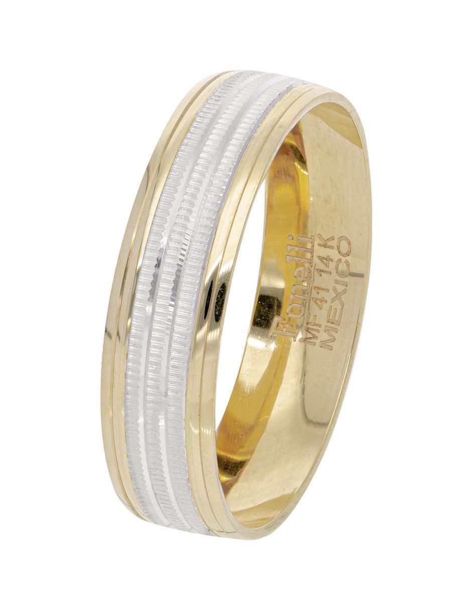 Argolla de oro 14 K 3