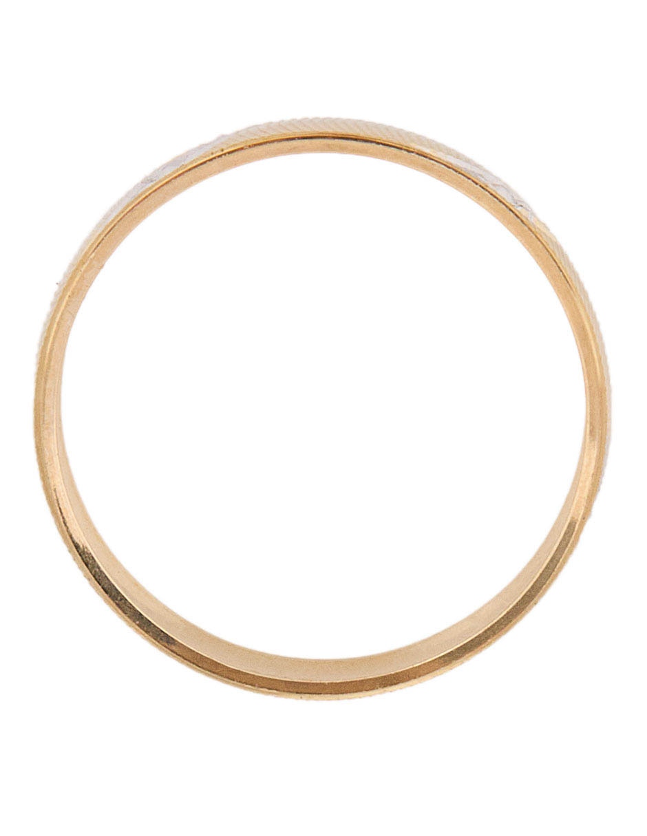 Anillo 14 k de oro pulido 2
