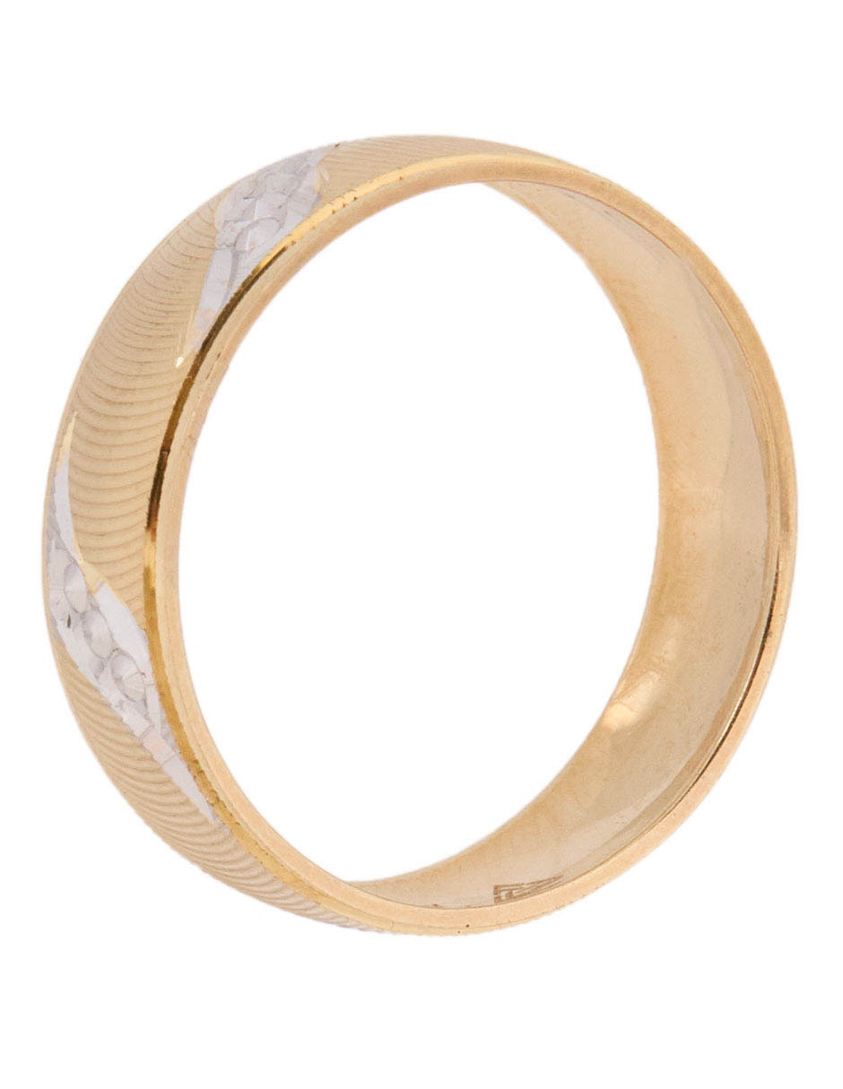 Anillo 14 k de oro pulido 3