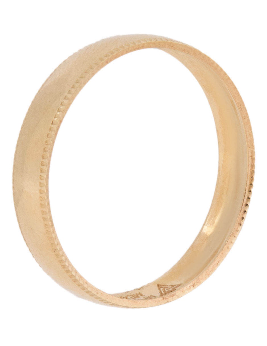 Anillo 14 k de oro amarillo pulido 3