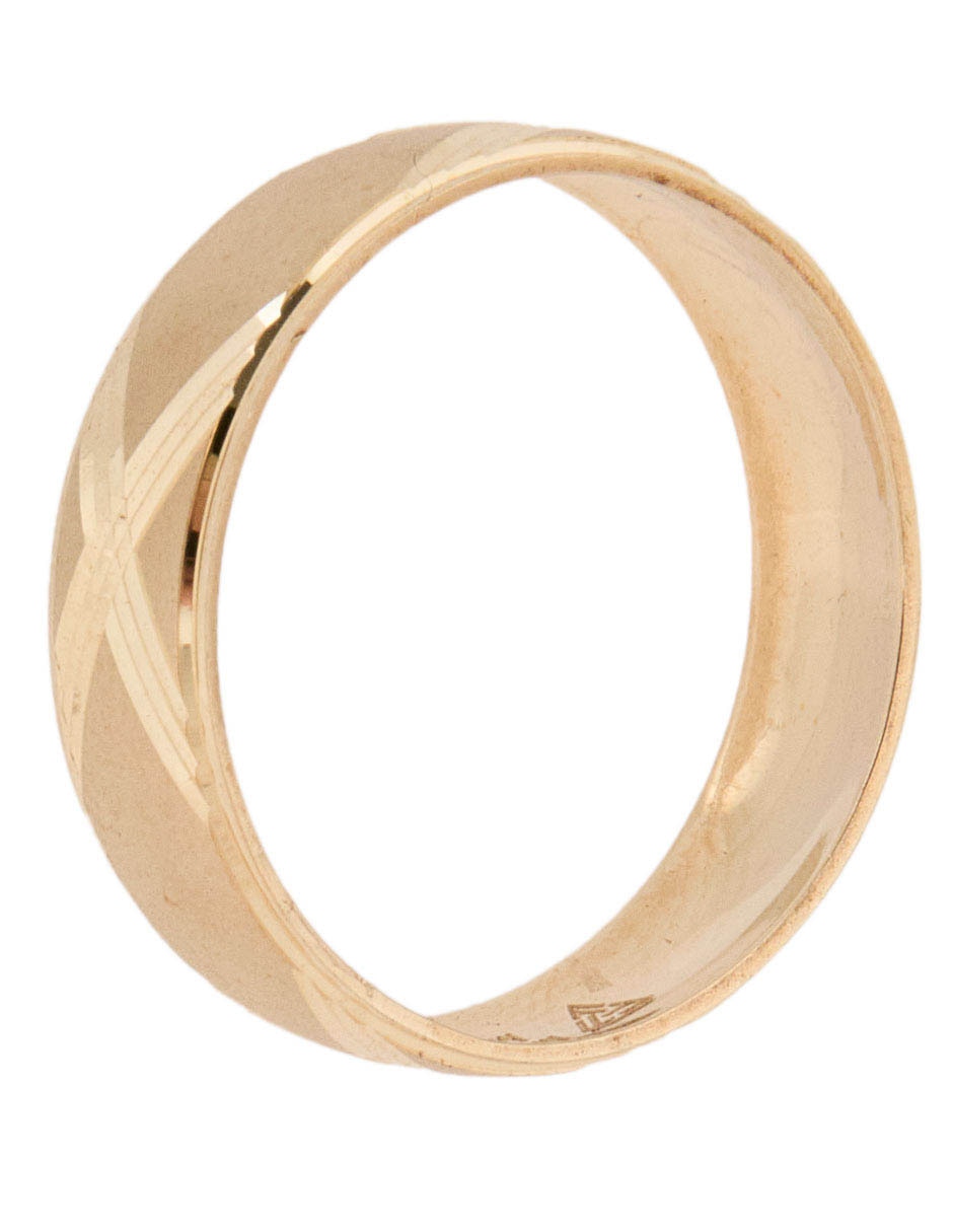 Anillo 14 k de oro amarillo pulido 3