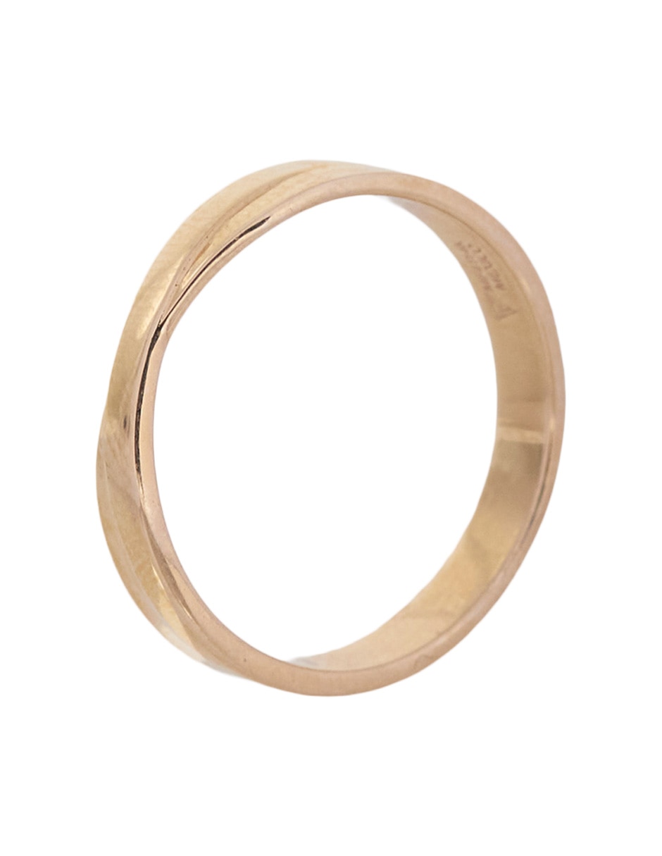 Argolla de oro amarillo 14 k 3
