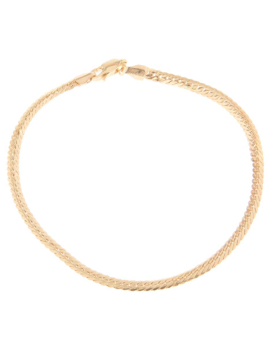 Pulsera de oro amarillo 14 K con acabado brillante