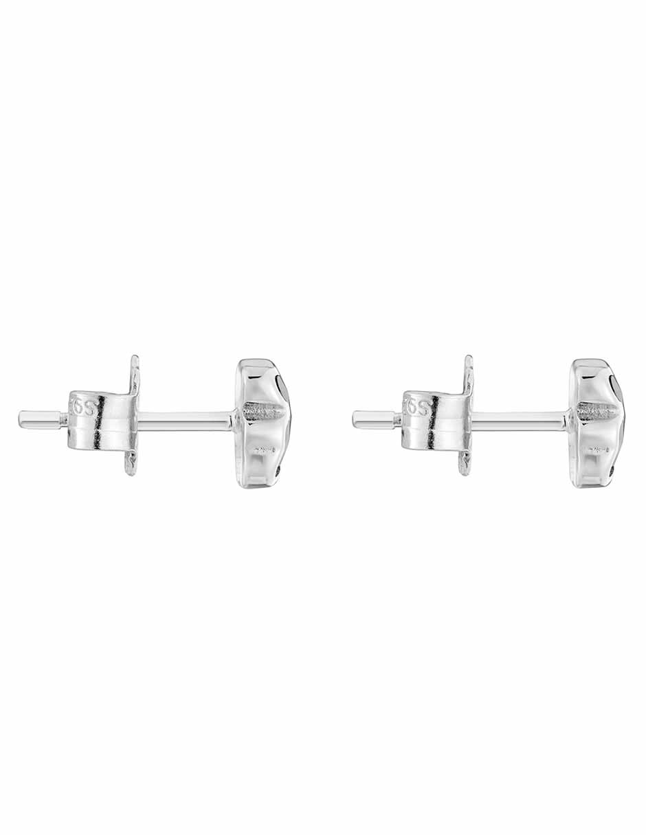 Broqueles de oso de plata P 925 con acabado brillante ónix 2