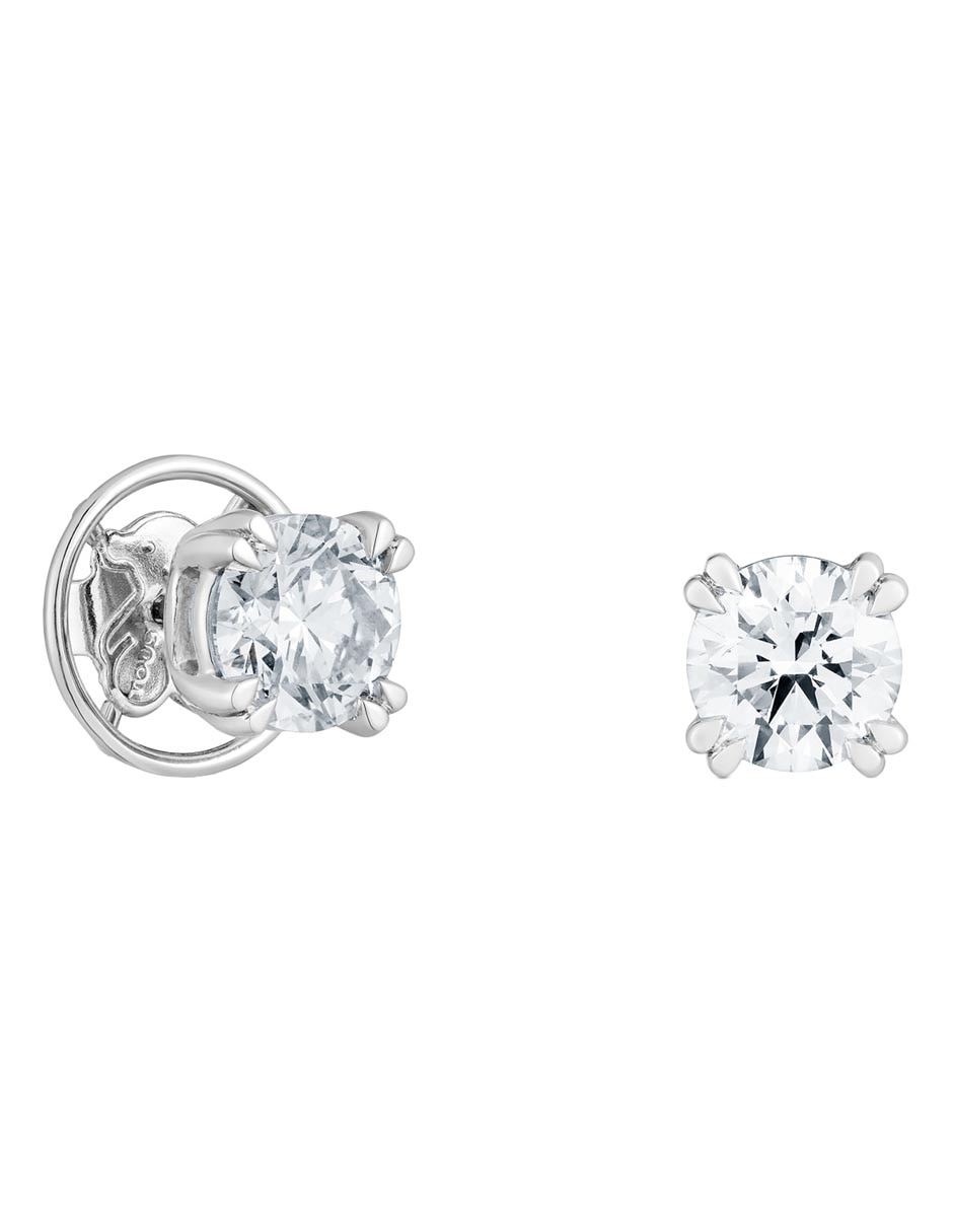 Broqueles circulares Essentials con acabado brillante diamante de laboratorio Broqueles circulares Essentials con acabado brillante diamante de laboratorio