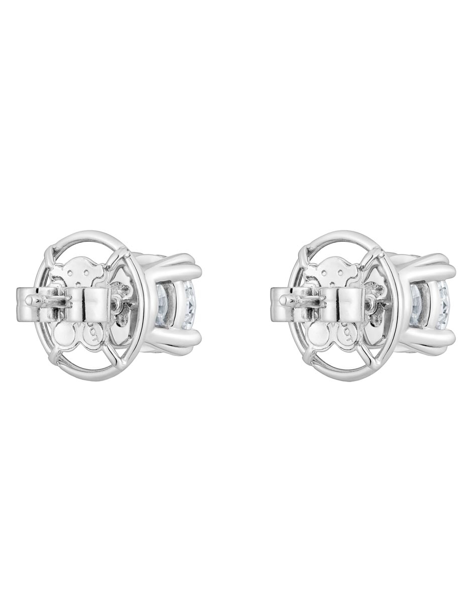 Broqueles circulares Essentials con acabado brillante diamante de laboratorio 3
