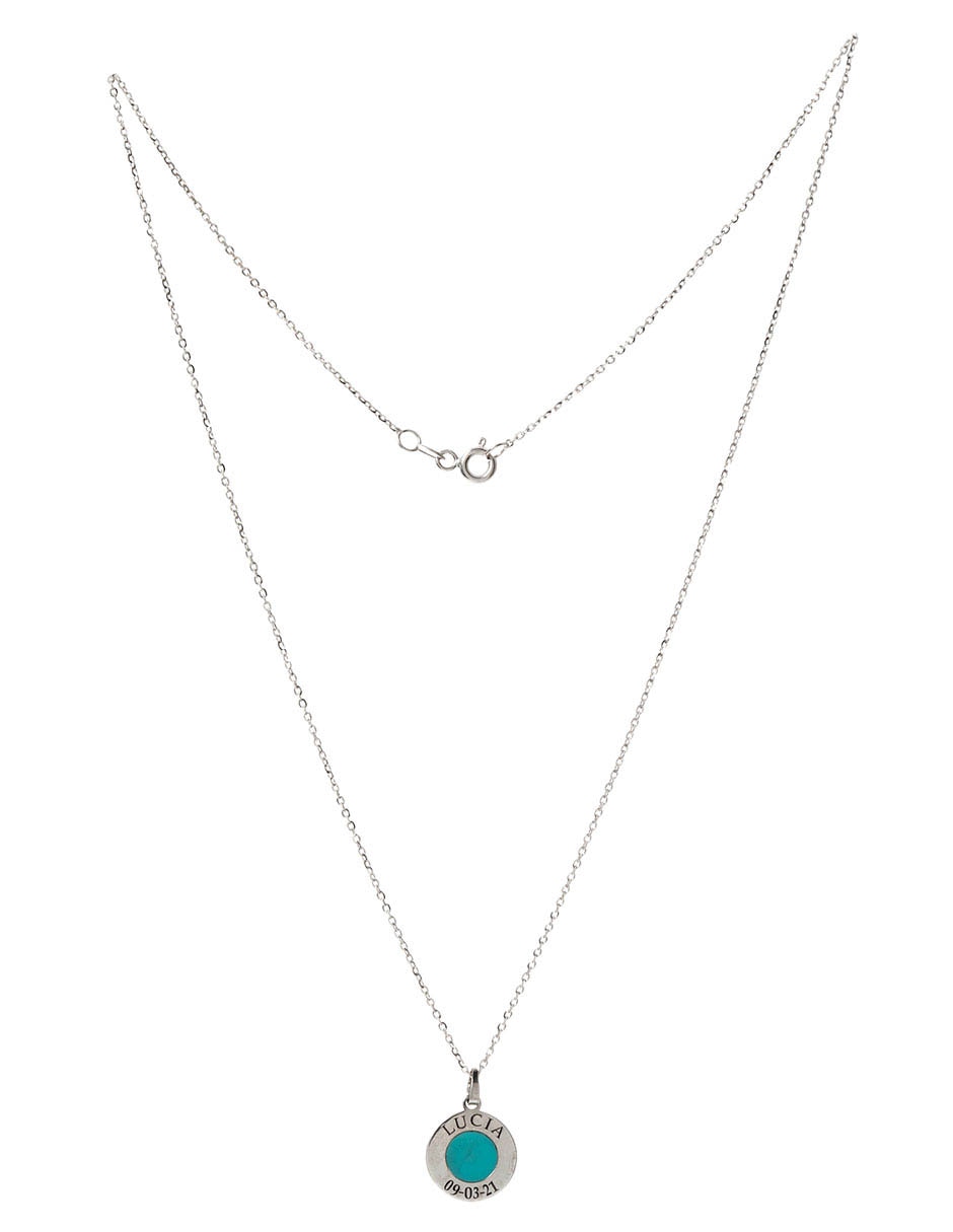 Collar de oro blanco 14 K 2