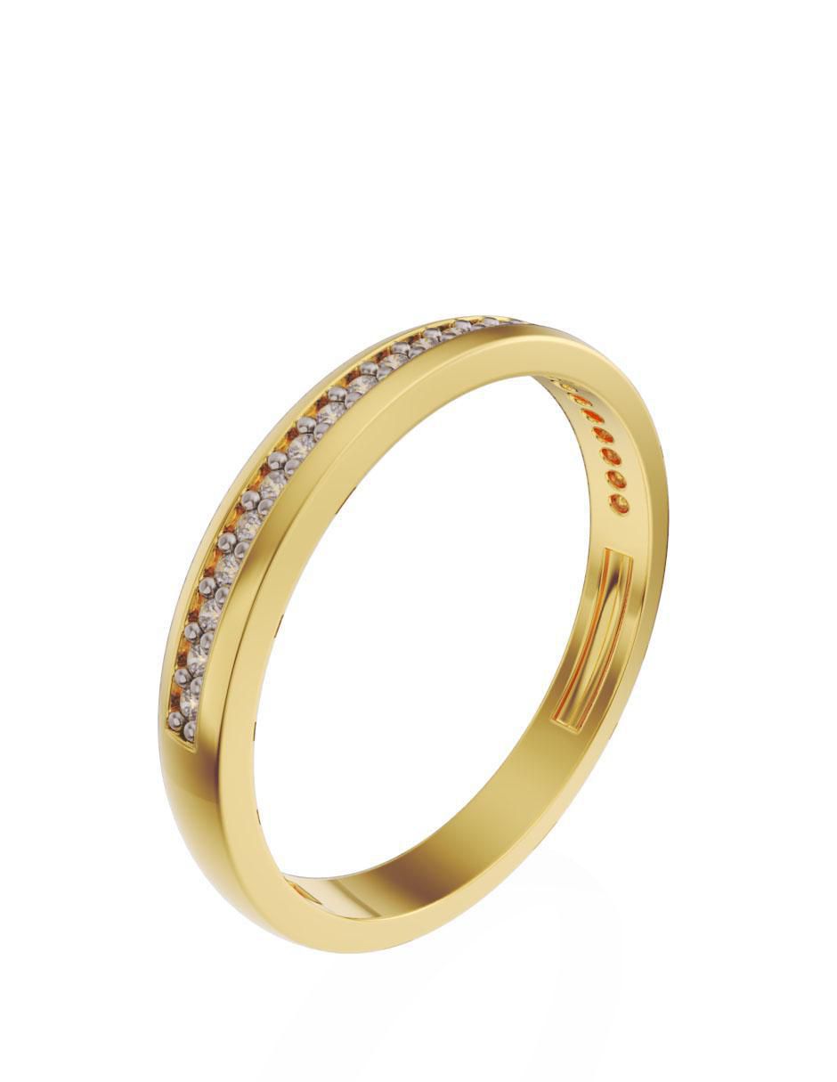 Churumbela de oro 14 k Fonelli zirconia