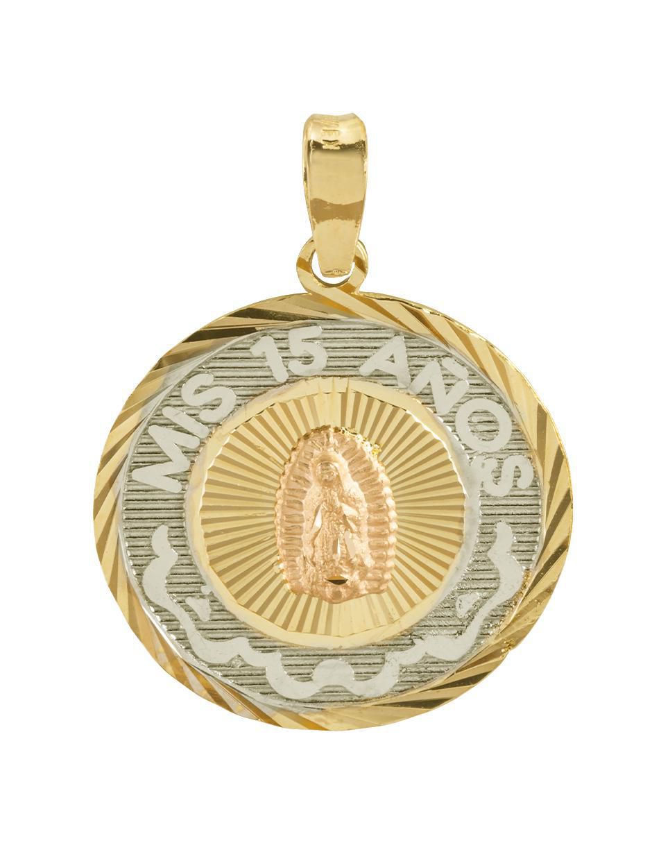 Medalla redonda de oro 10 K
