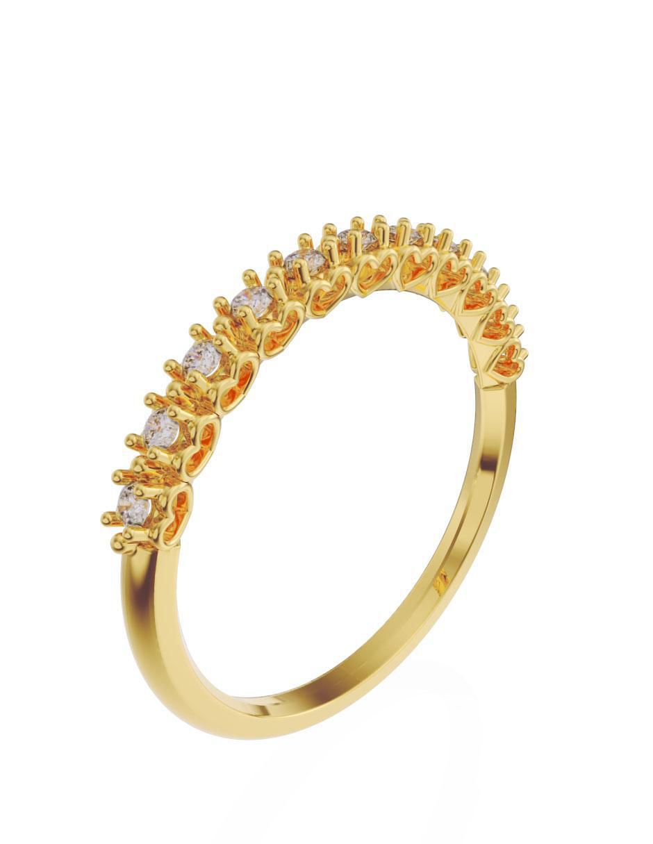 Churumbela de oro 14 k Fonelli diamante