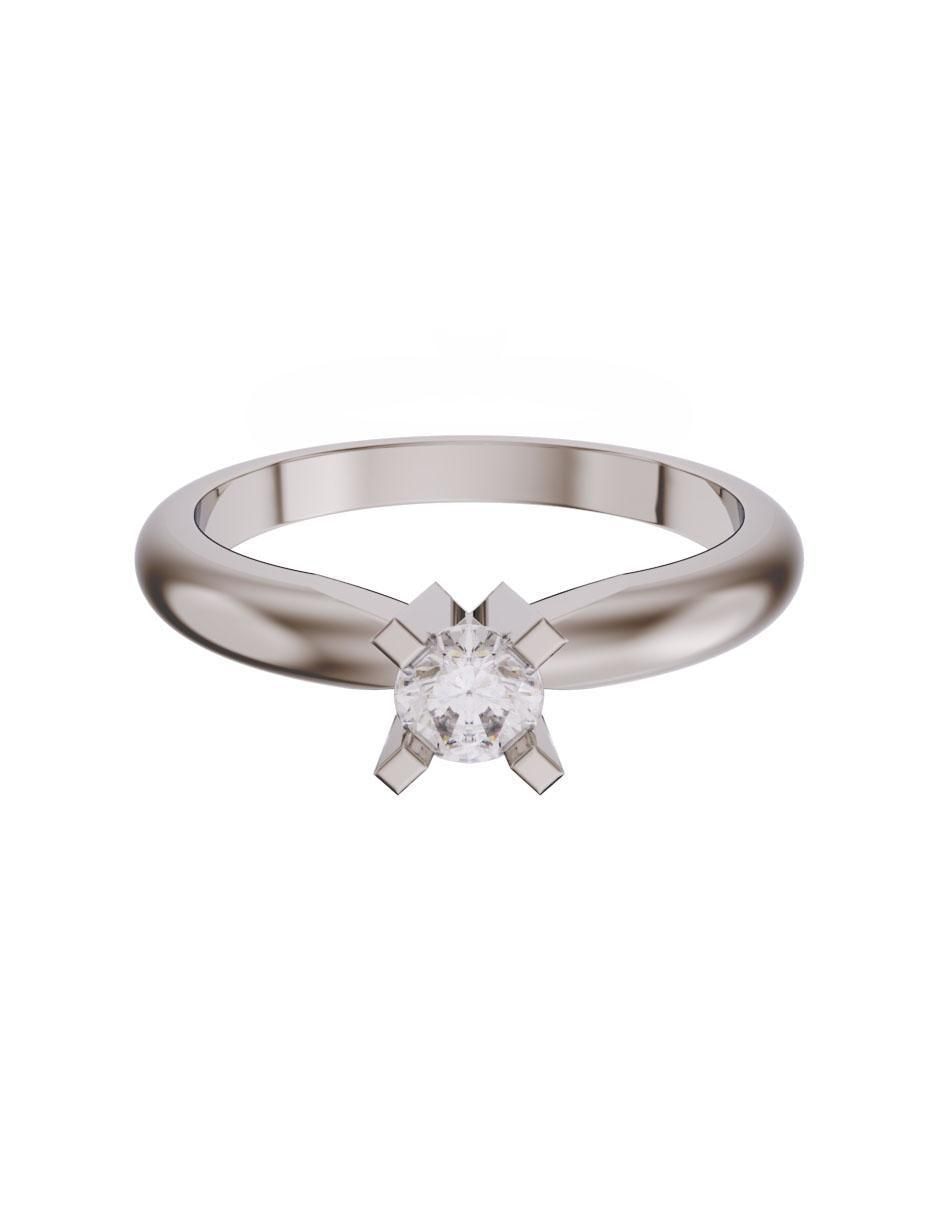 Anillo de compromiso de oro 14 k diamante Anillo de compromiso de oro 14 k diamante