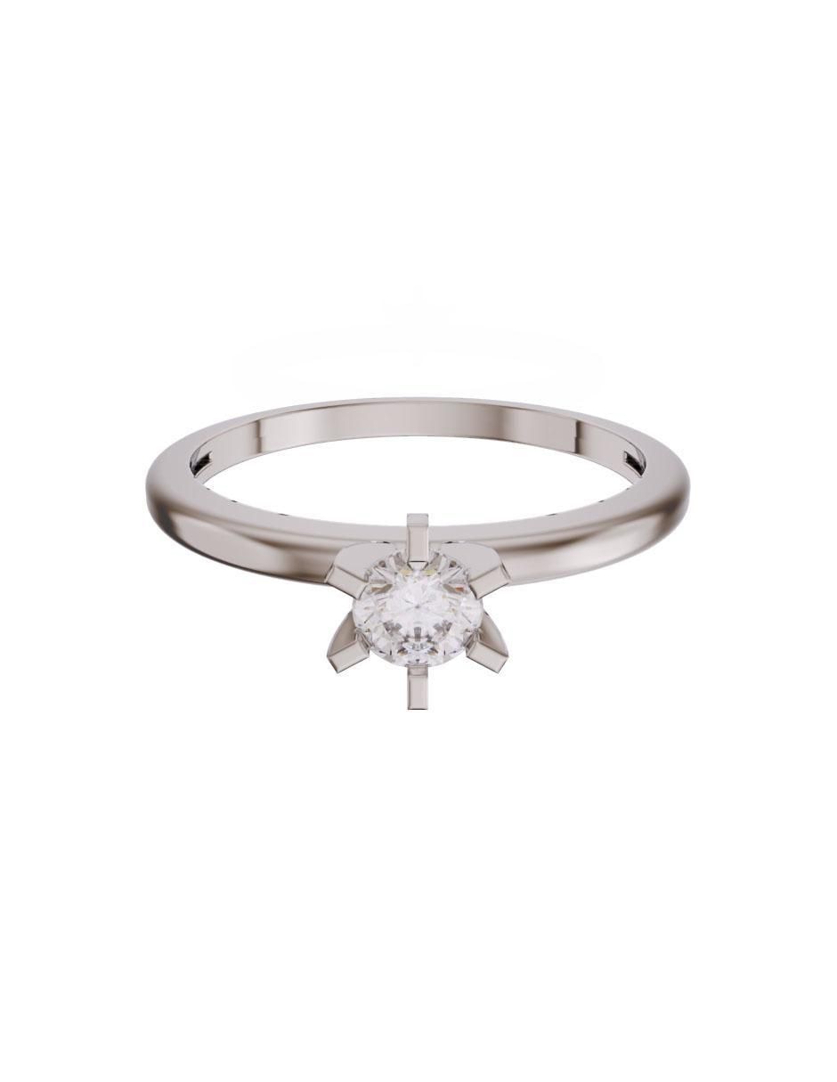 Anillo de compromiso de oro 14 k diamante