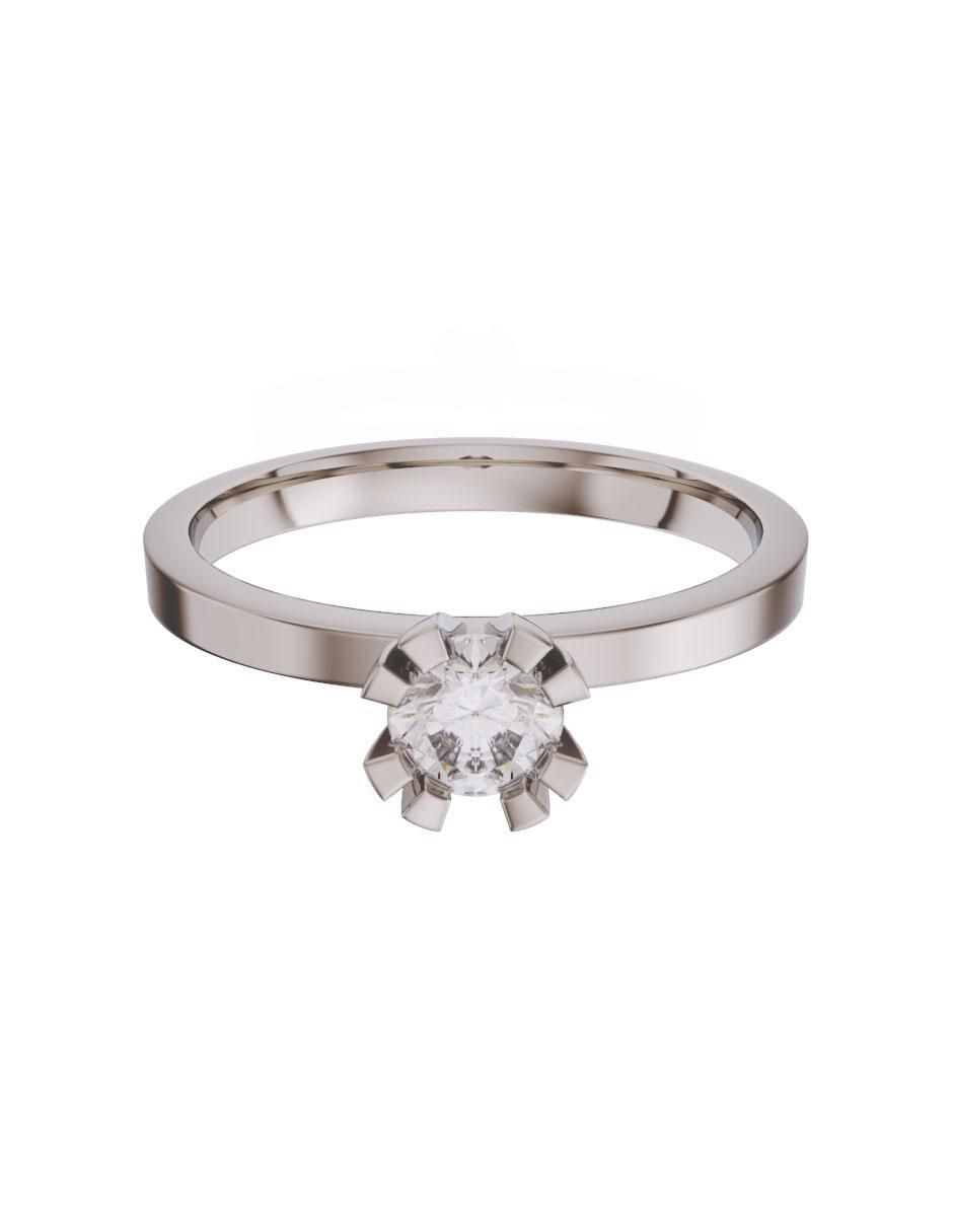 Anillo de compromiso de oro 14 k diamante Anillo de compromiso de oro 14 k diamante