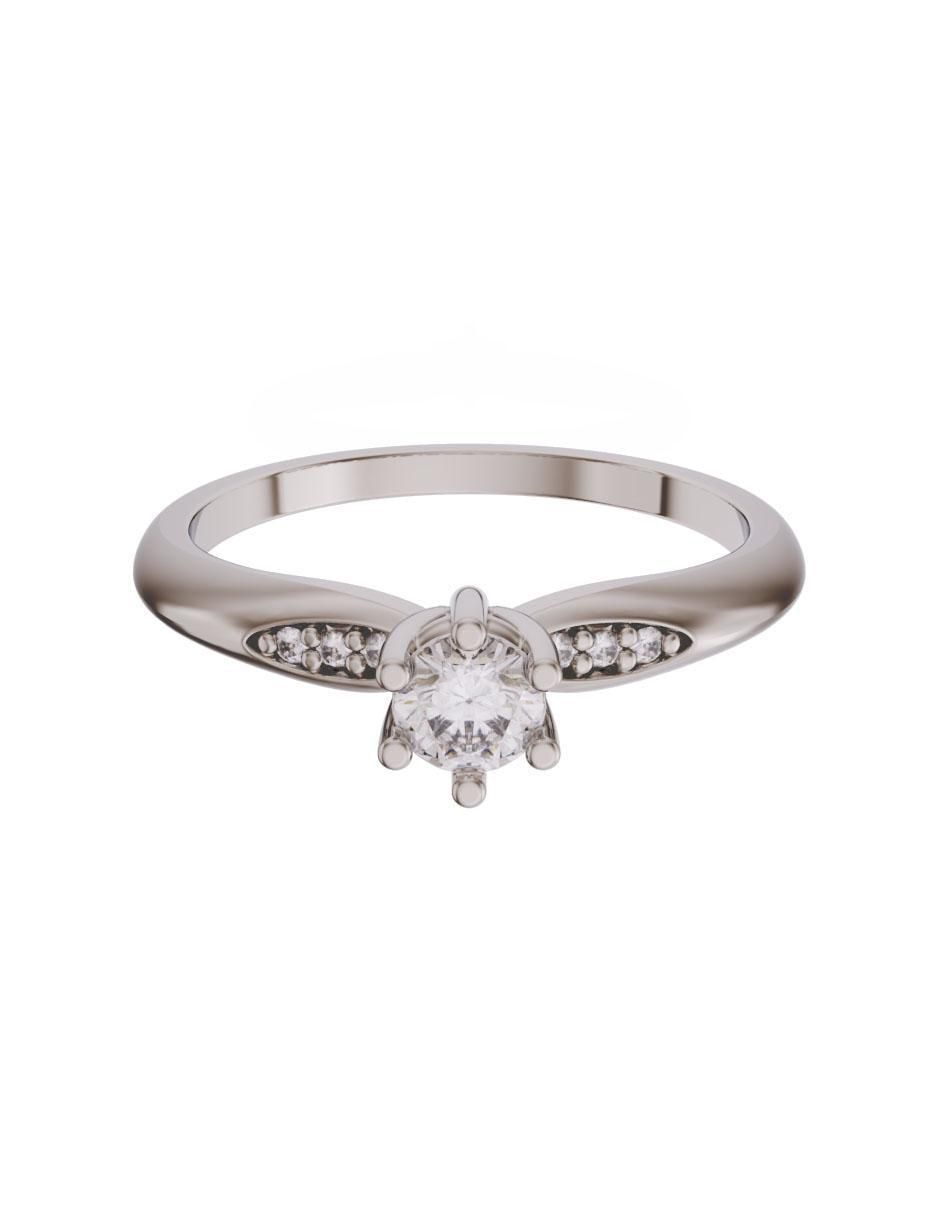 Anillo de compromiso de oro 14 k diamante Anillo de compromiso de oro 14 k diamante