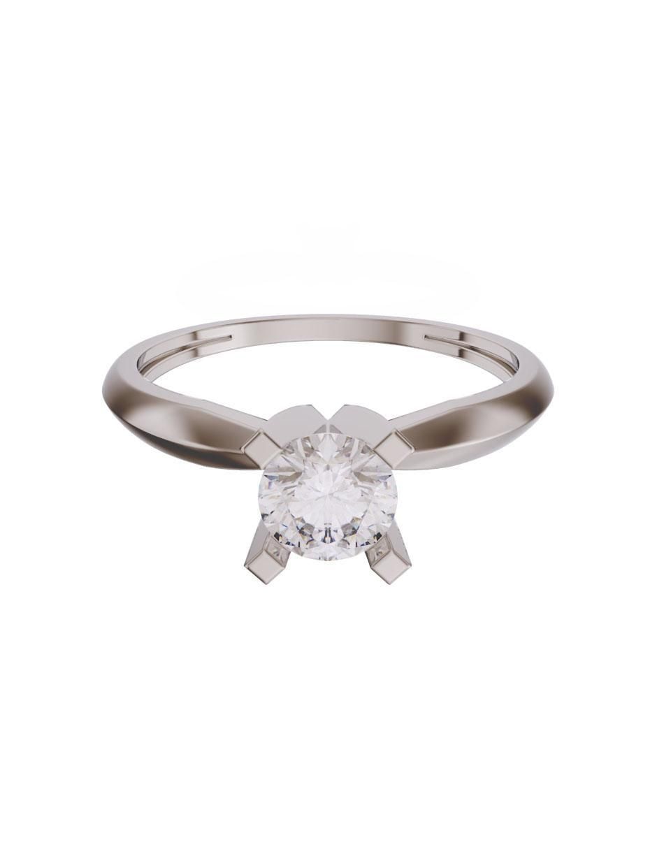 Anillo de compromiso de oro 14 k diamante Anillo de compromiso de oro 14 k diamante