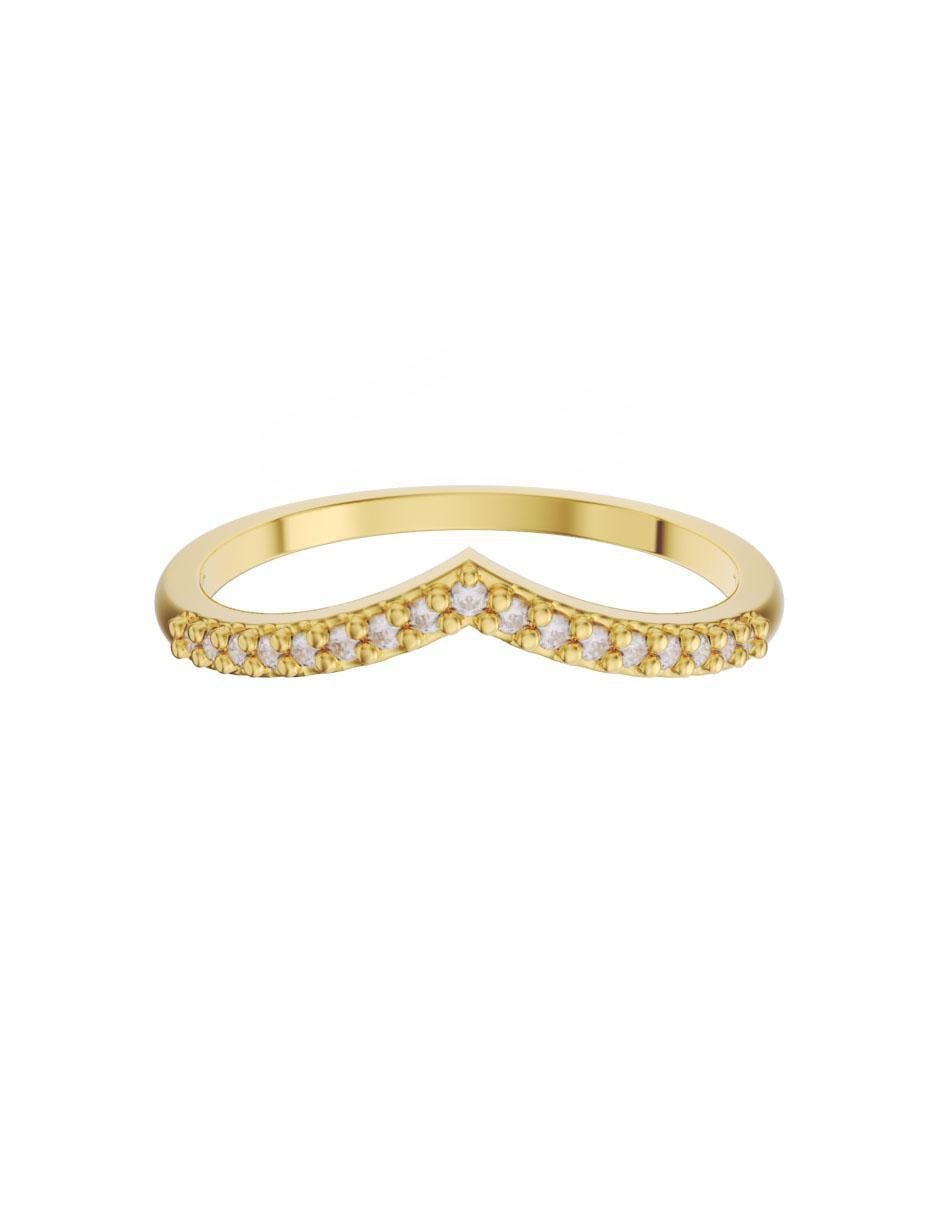 Churumbela de oro 14 k diamante