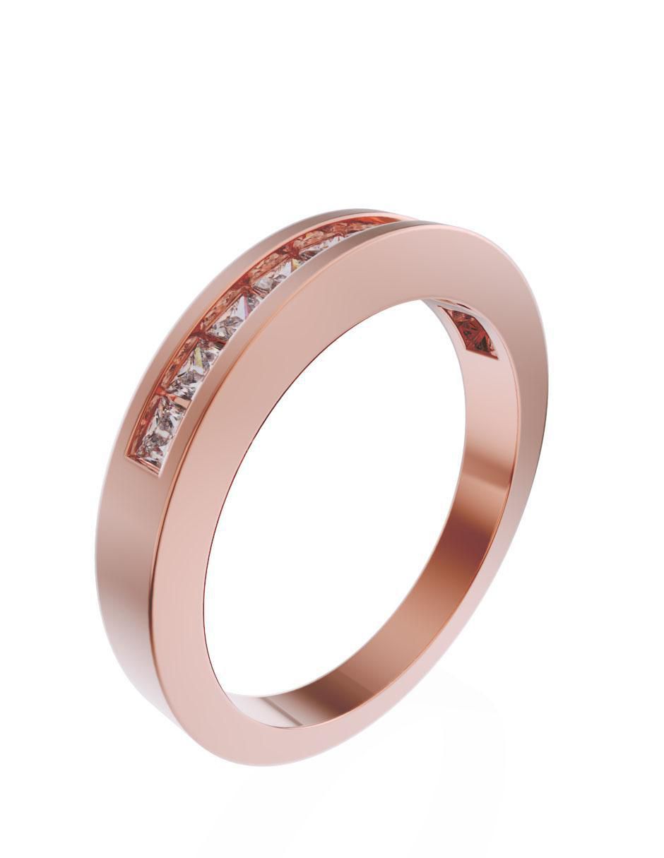 Anillo 14 k de oro diamante 2