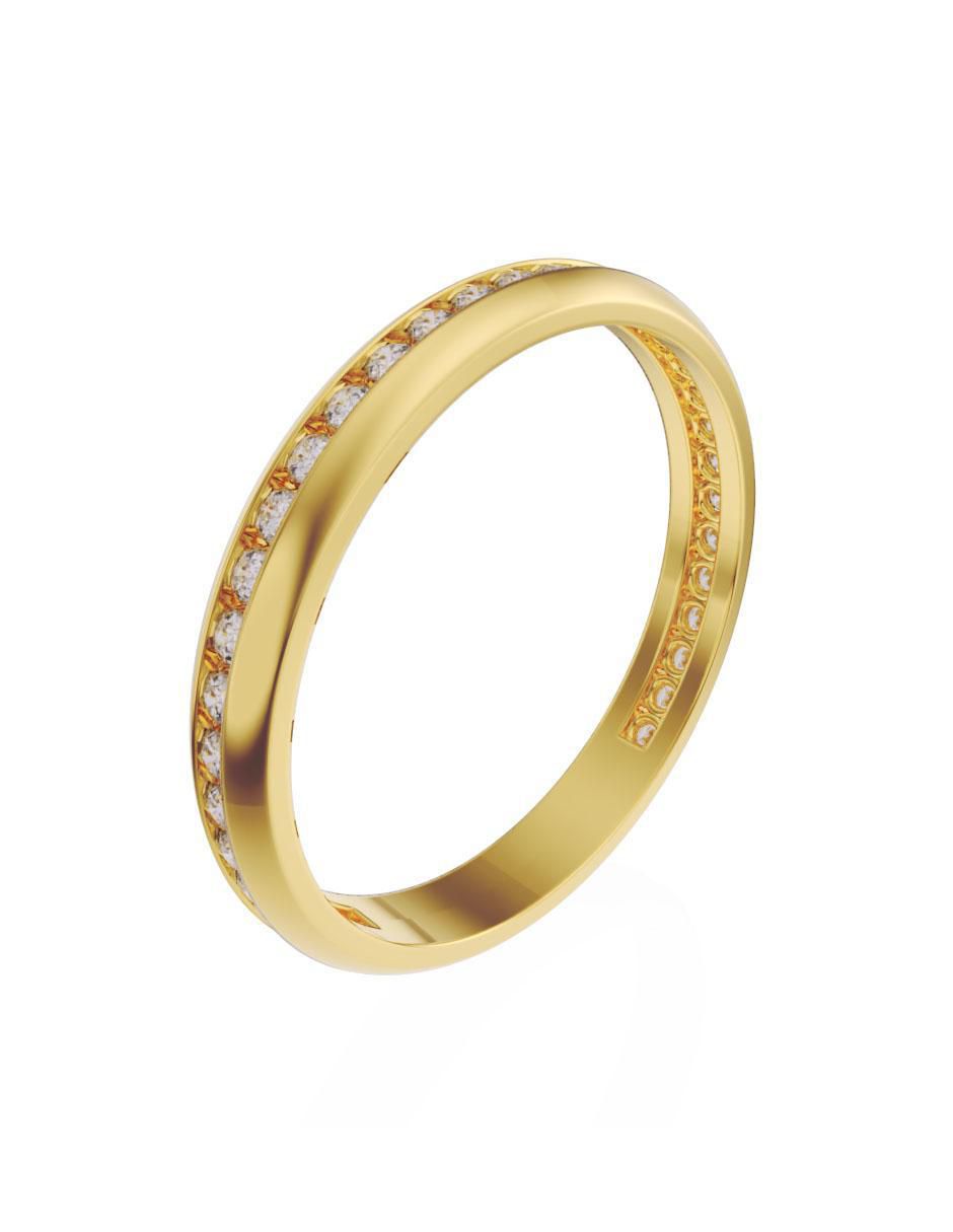 Churumbela de oro 14 k Fonelli diamante
