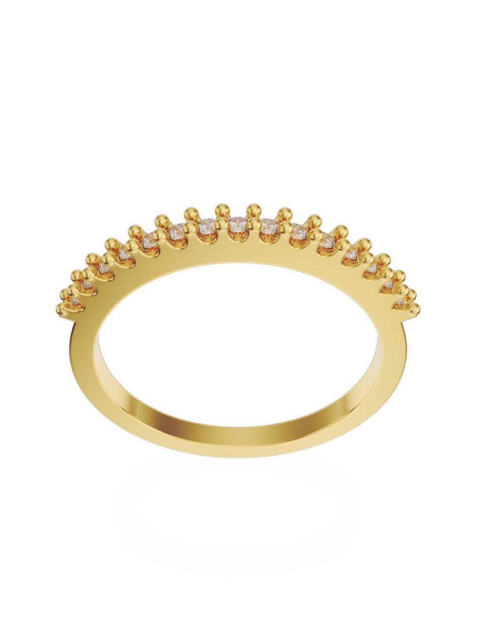Churumbela de oro 14 k Fonelli diamante