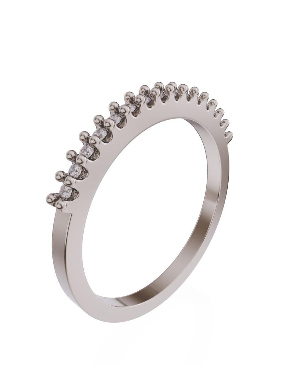 Churumbela de oro 14 k diamante 3