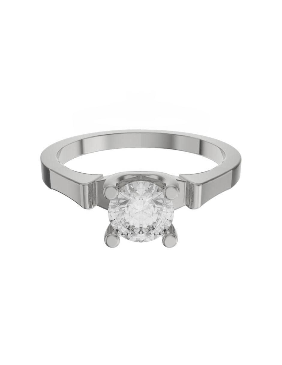 Anillo de compromiso de oro 14 k diamante Anillo de compromiso de oro 14 k diamante