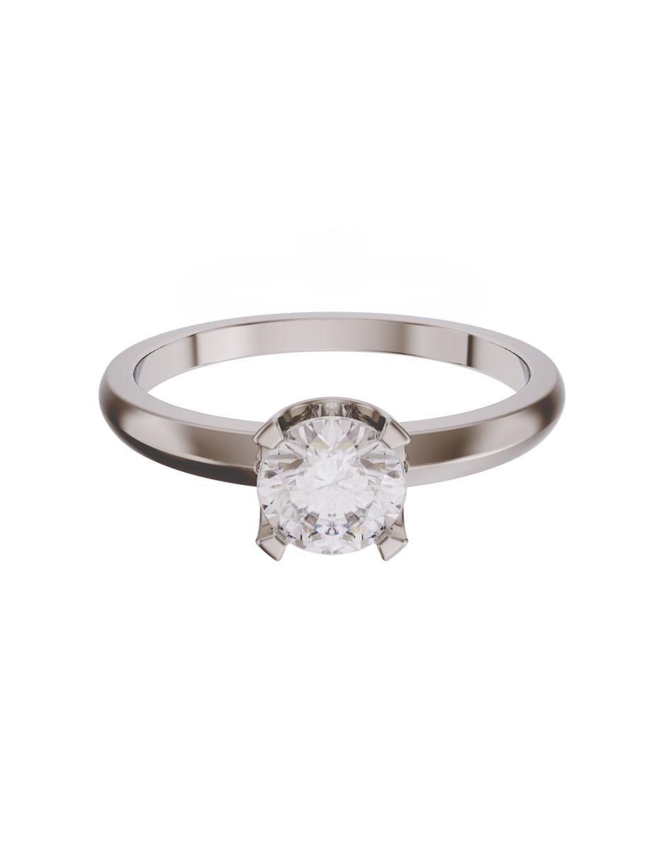 Anillo de compromiso de oro 14 k diamante