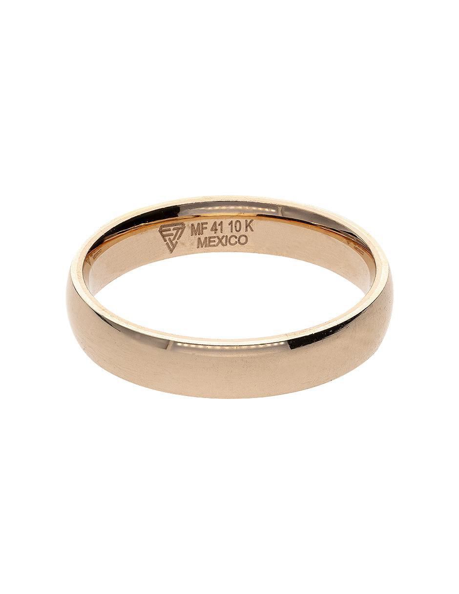Anillo de compromiso de oro rosa 10 k