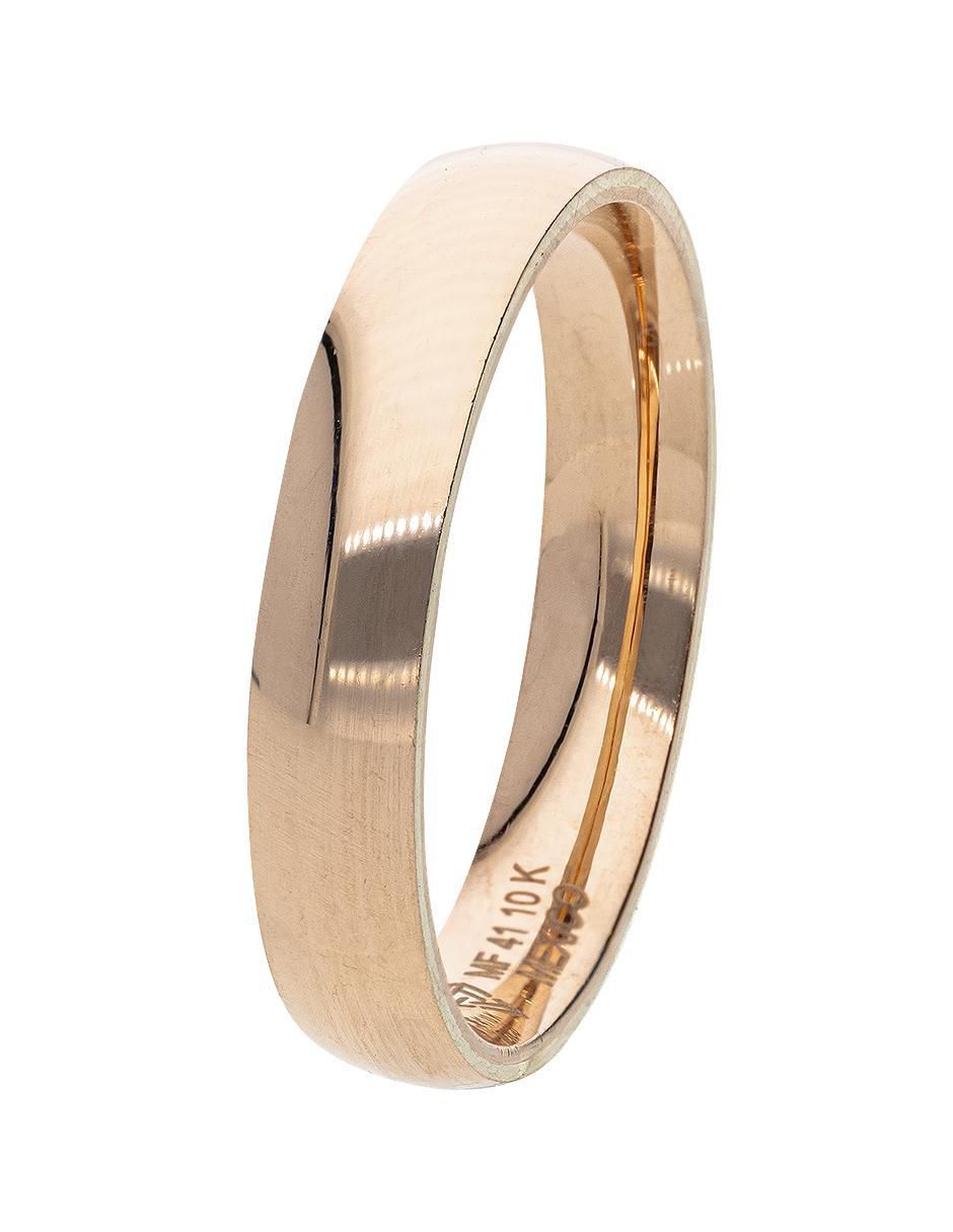 Anillo de compromiso de oro rosa 10 k 2
