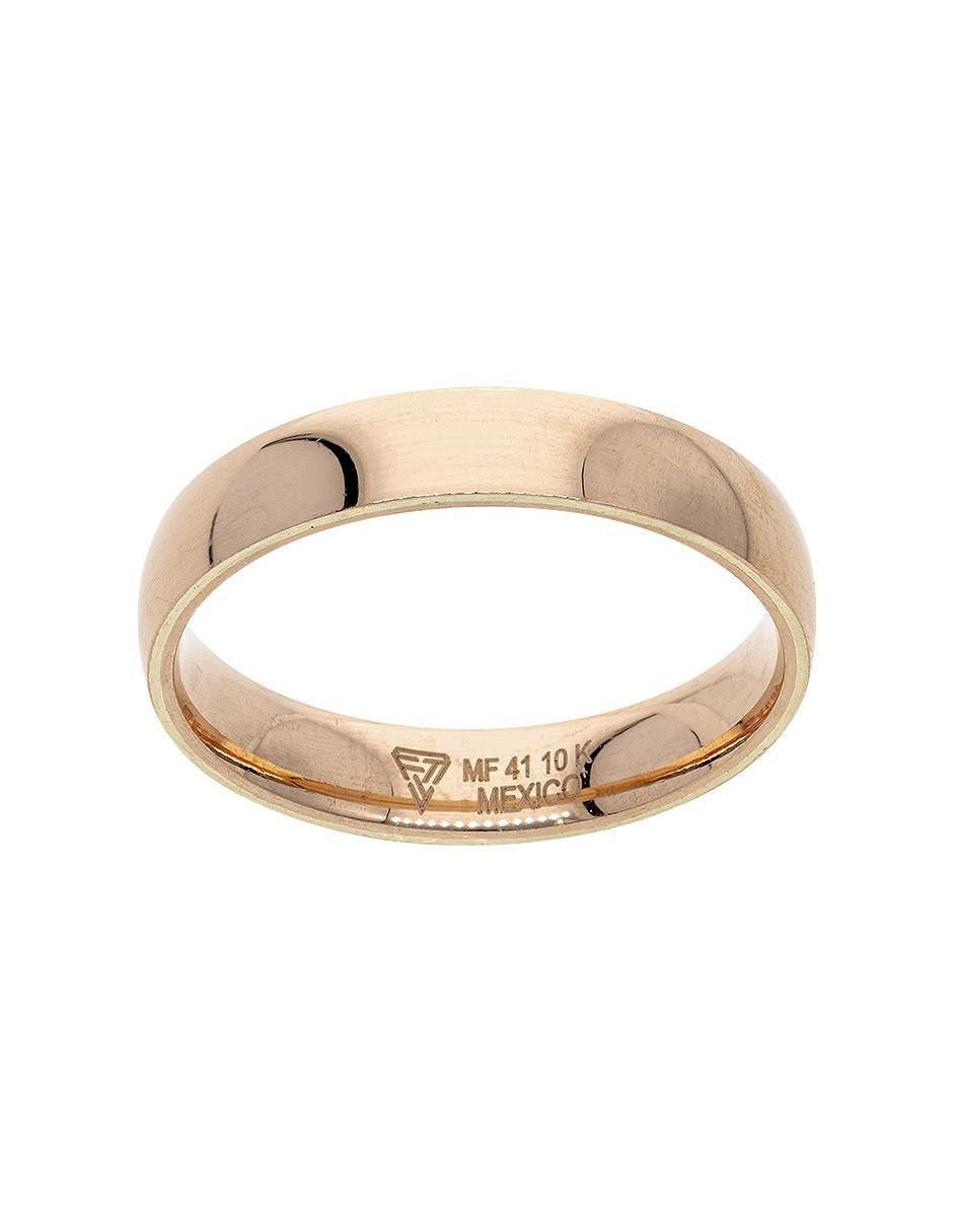 Anillo de compromiso de oro rosa 10 k 3