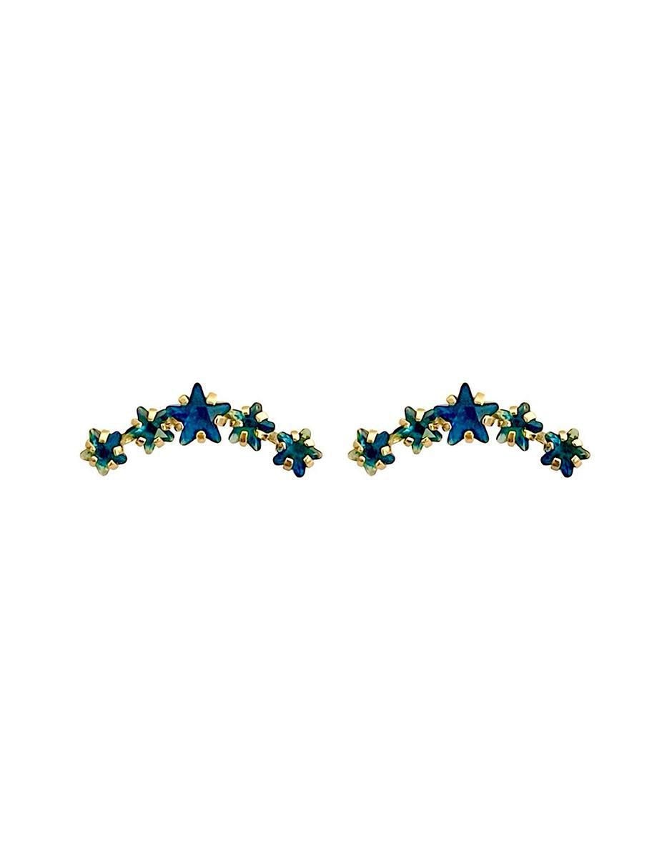 Broqueles de estrella de oro zirconia Broqueles de estrella de oro zirconia