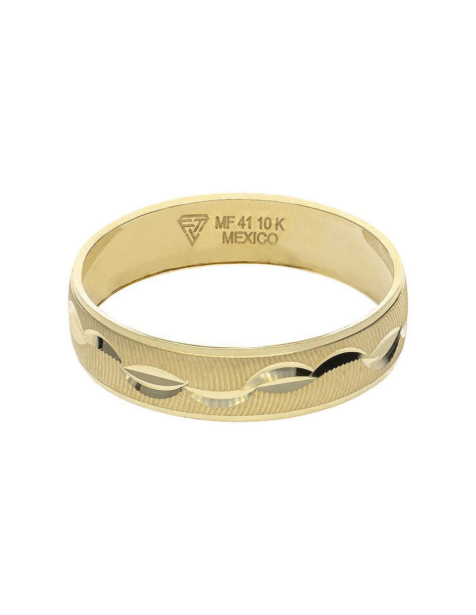 Anillo de compromiso de oro amarillo 10 k