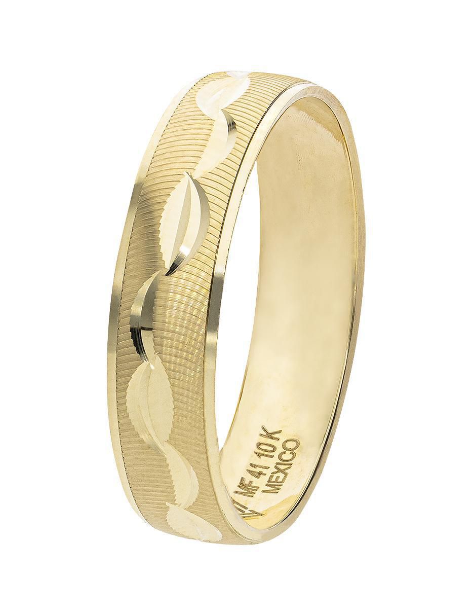 Anillo de compromiso de oro amarillo 10 k 2