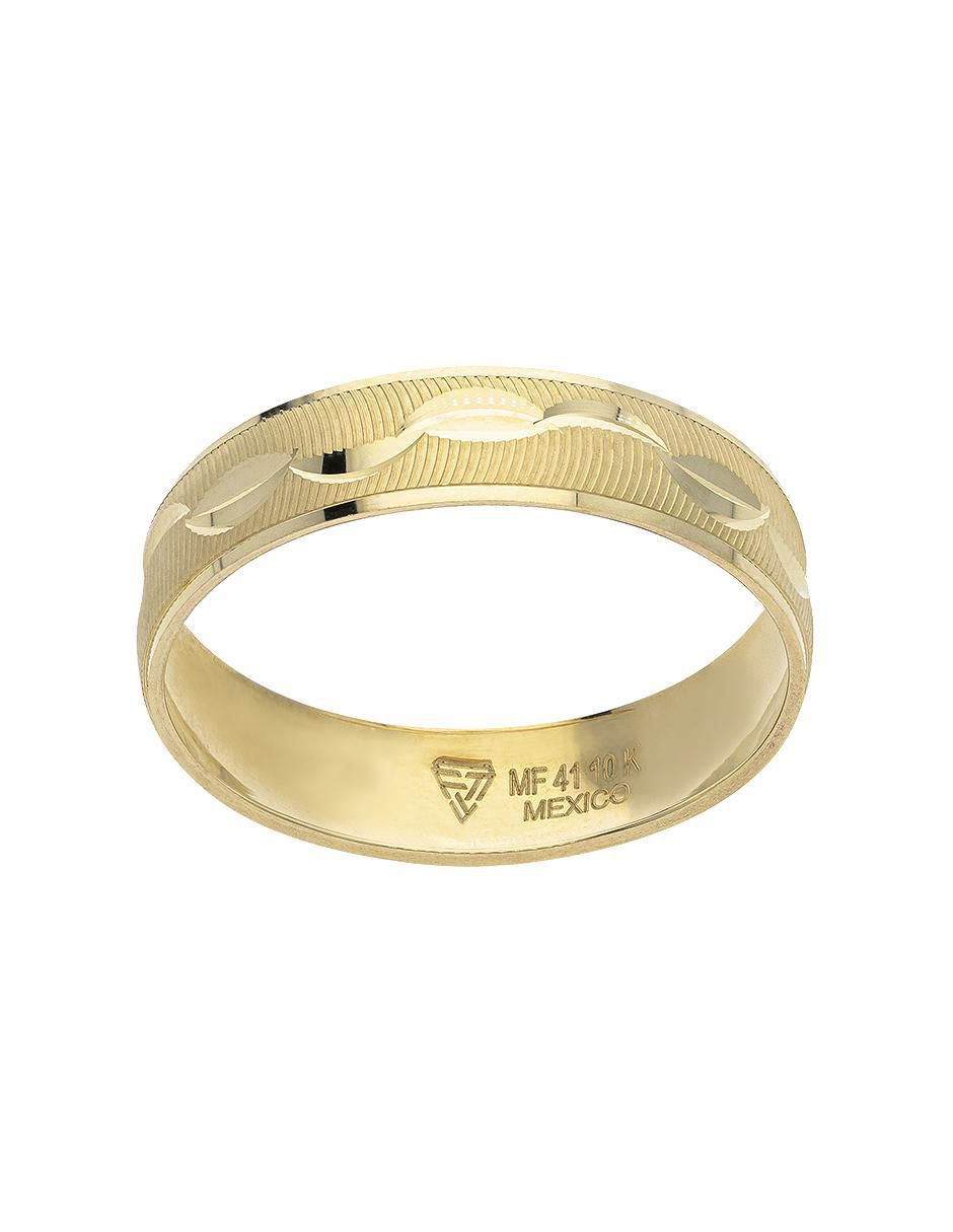 Anillo de compromiso de oro amarillo 10 k 3