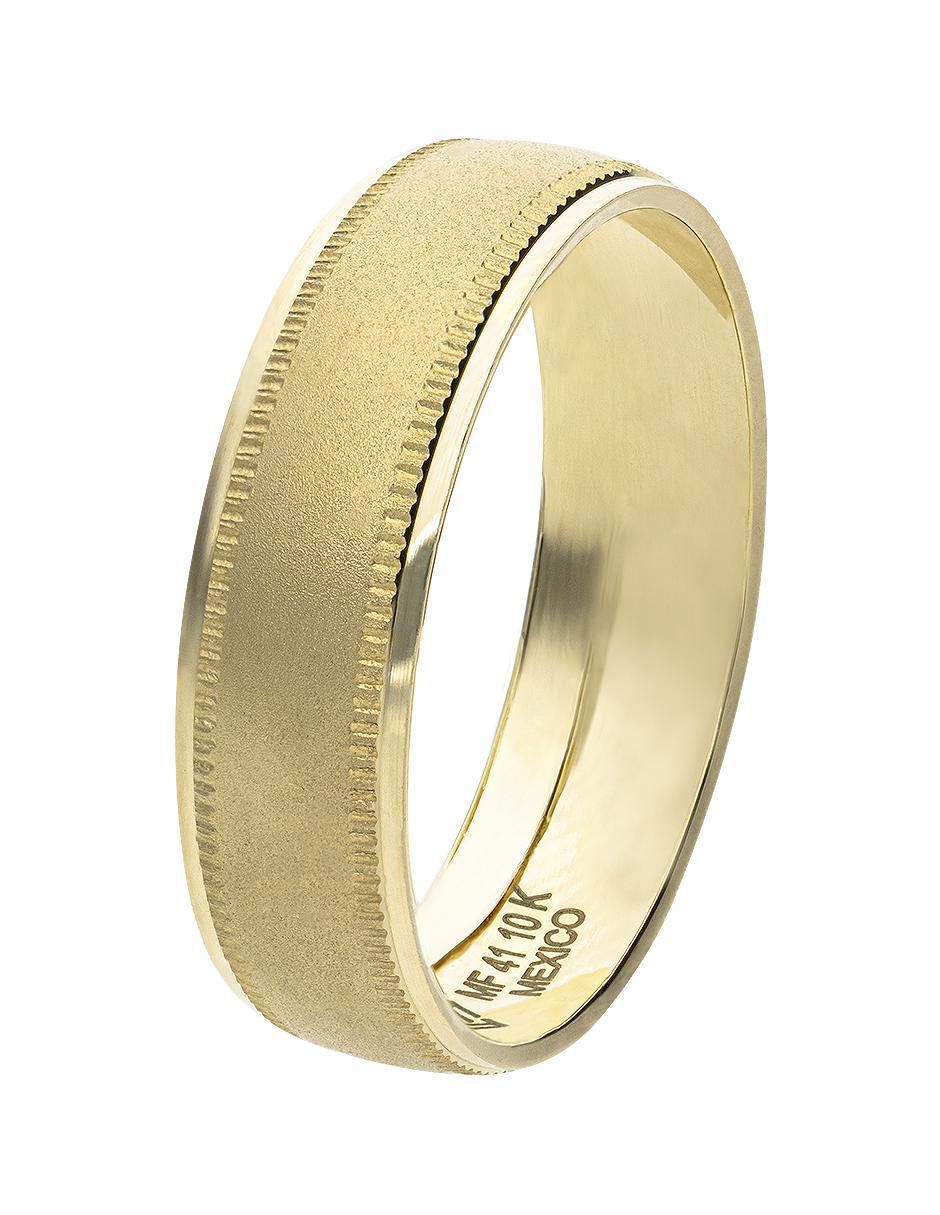 Anillo de compromiso de oro amarillo 10 k 2