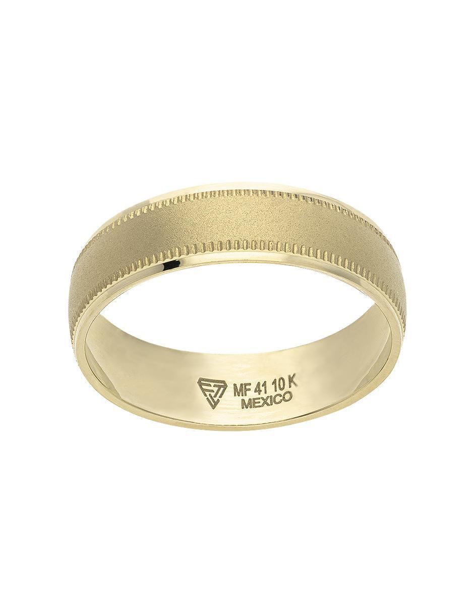 Anillo de compromiso de oro amarillo 10 k 3