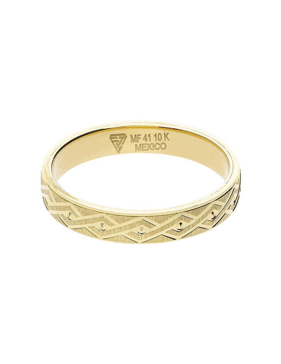 Anillo de compromiso de oro amarillo 10 k