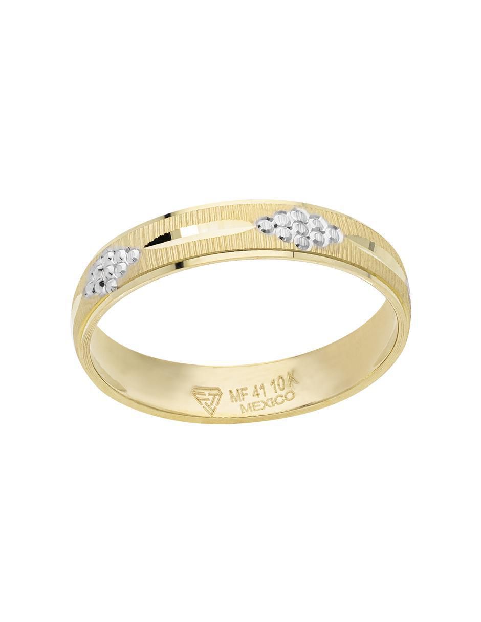 Anillo de compromiso de oro 10 k 3