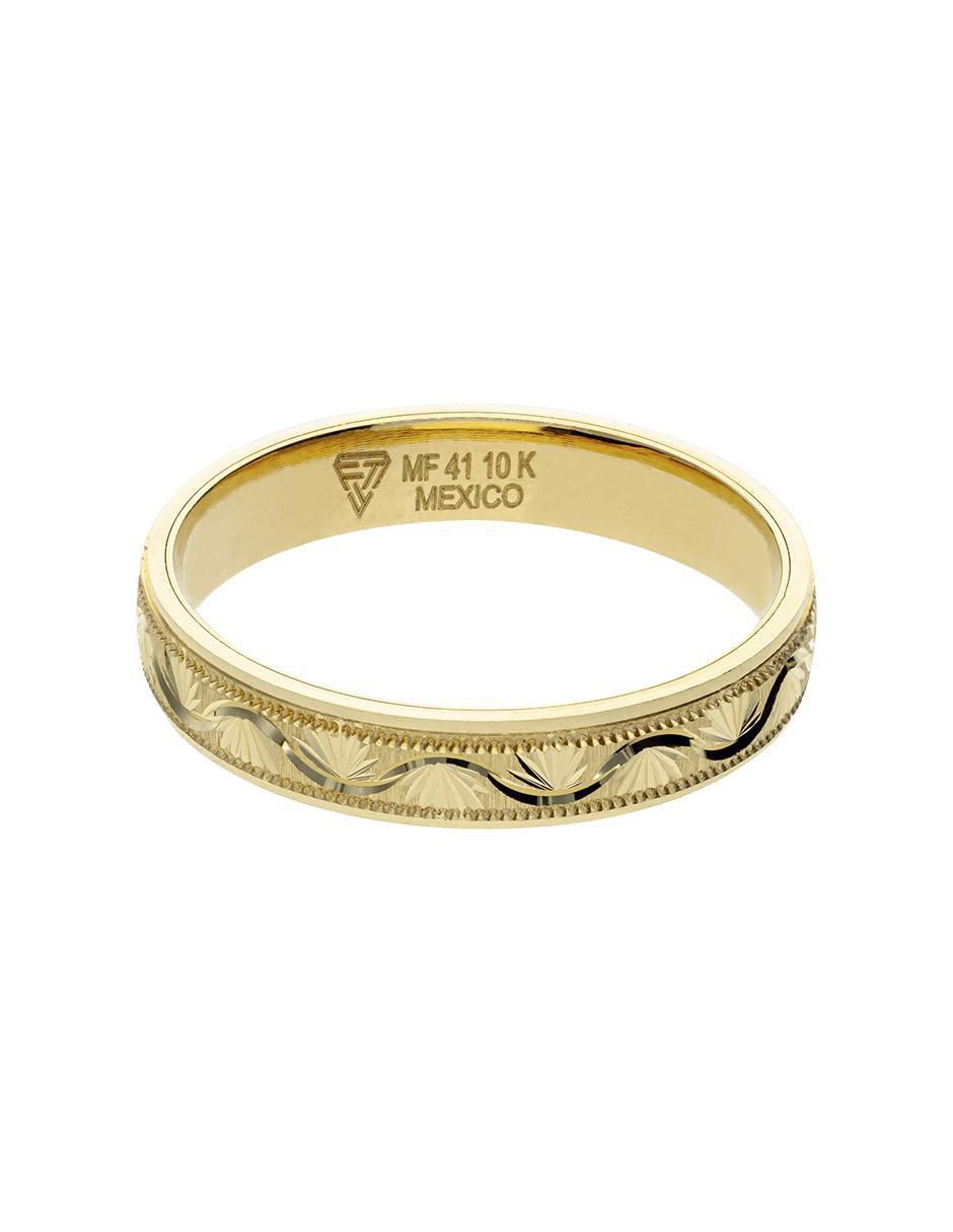 Anillo de compromiso de oro amarillo 10 k