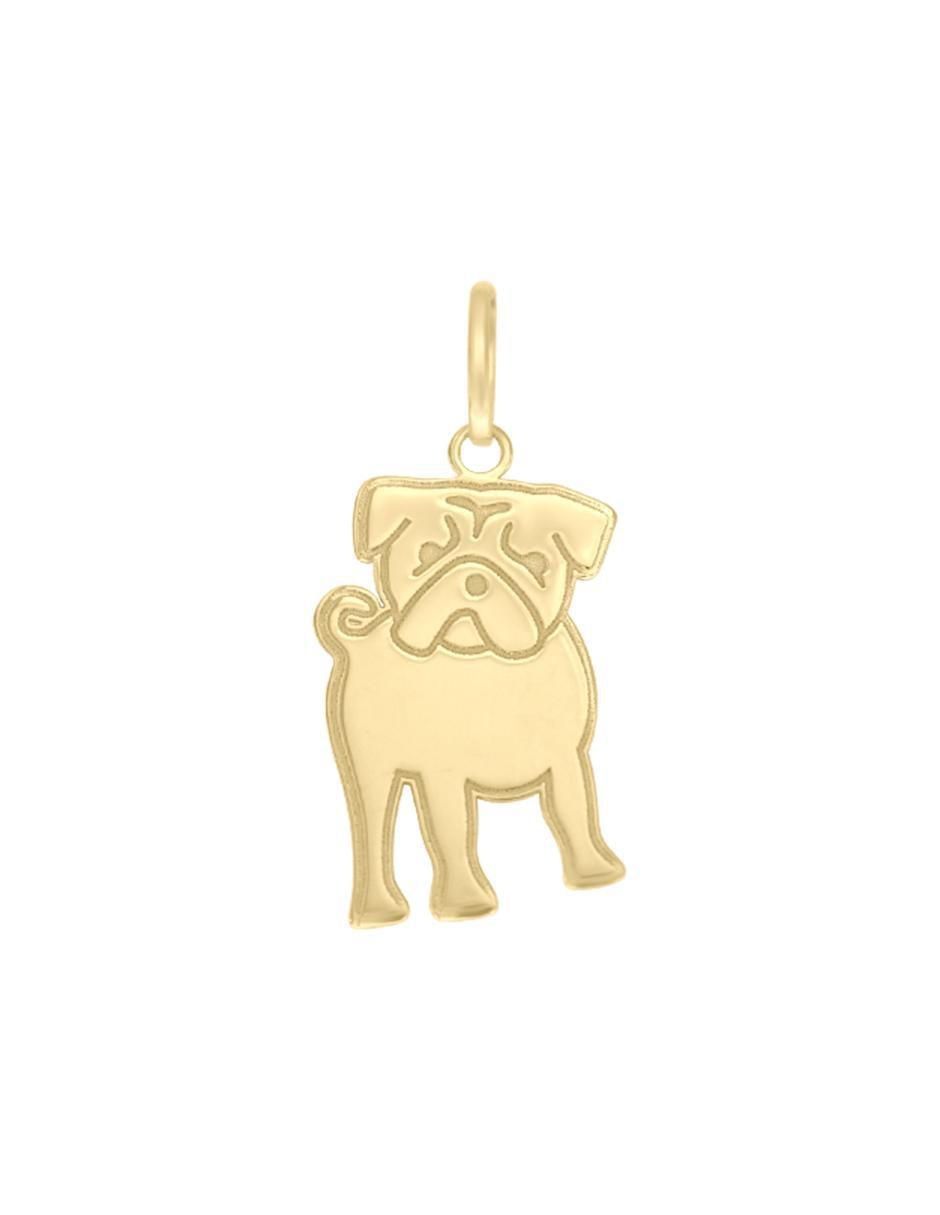 Dije de perro pug de oro 14 K