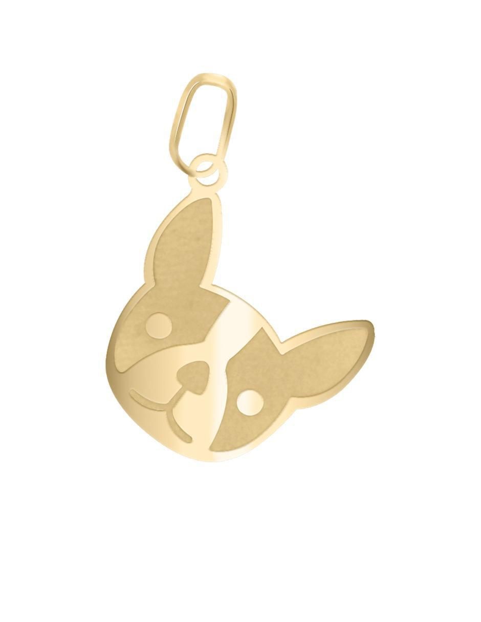 Dije de perro frenchie de oro 14 K