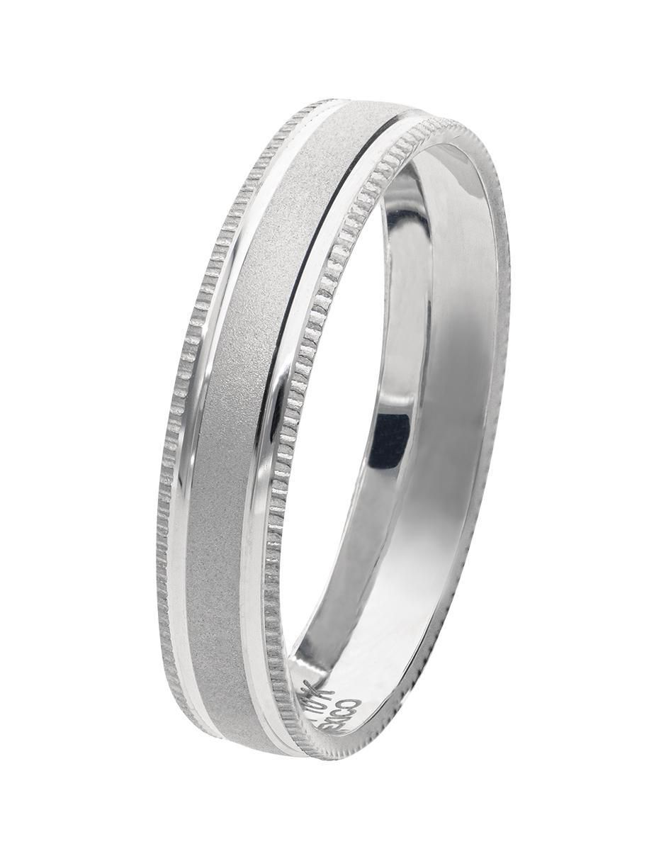 Anillo de compromiso de oro blanco 10 k Deseo 2